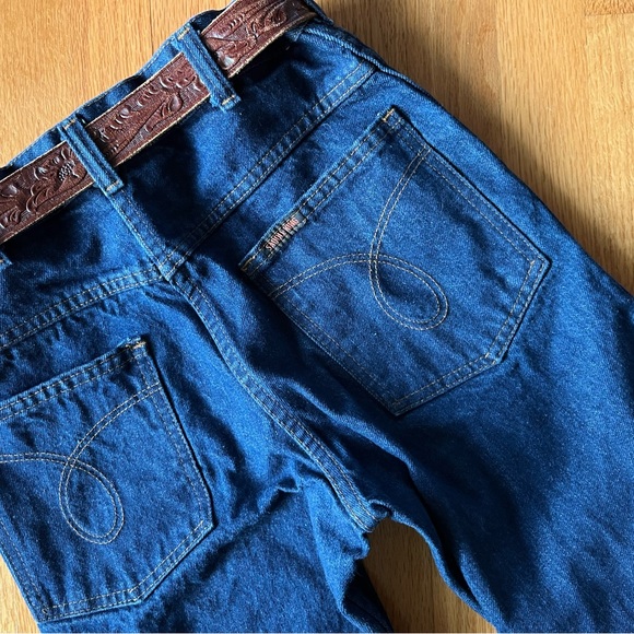 Vintage 70s Saddle King Ranch Jeans High Waisted Jeans Sz 28 x 32 - Picture 8 of 14